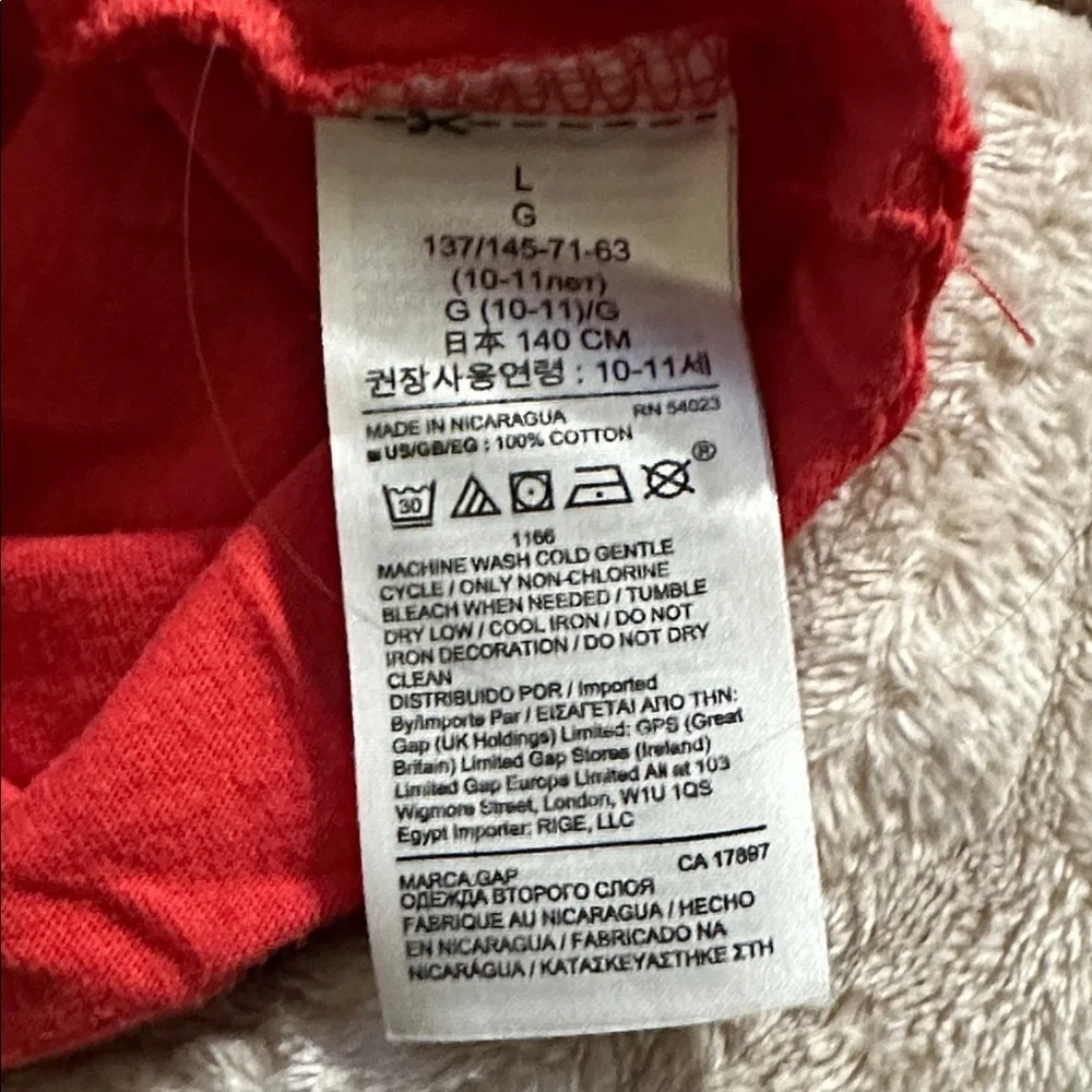 Gap Kids “Who Needs Reindeer?” Long Sleeve Shirt, Large (10-11)